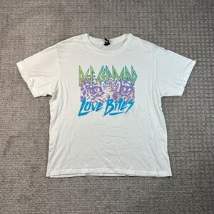 Daydreamer Def Leppard Love Bites Hysteria 87 Tour Graphic T-Shirt Mens Large